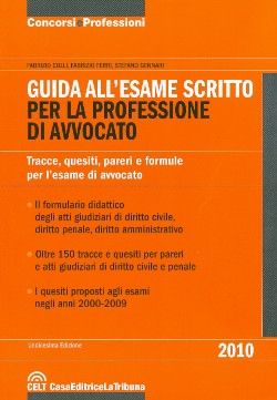 9788861324886 - Guida all'esame scritto per la professione di avvocato