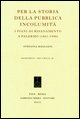 9788862270908 - Per la storia della pubblica incolumità. I piani di risanamento a Palermo (1861-1900)