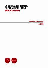 9788863156171 - La critica letteraria negli autori latini