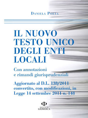 9788863830804 - Il nuovo Testo unico degli enti locali