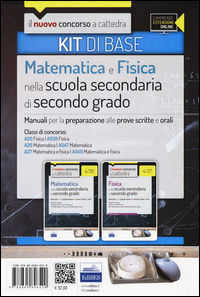 9788865846520 - CC 4/12 matematica e fisica nella scuola secondaria. Manuali... Classi di concorso: A20, A038, A26, A047, A27, A049. Kit