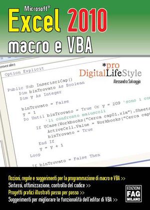 9788866040569 - Microsoft Excel 2010 macro e VBA