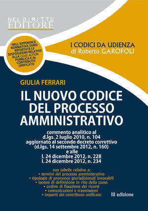 9788866571704 - Il nuovo codice del processo amministrativo
