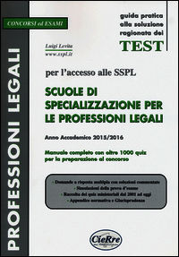 9788868280239 - SSPL. Scuole di specializzazione per le professioni legali. Anno accademico 2015/2016