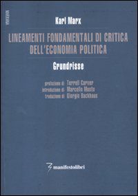 9788872856383 - Lineamenti fondamentali della critica dell'economia politica