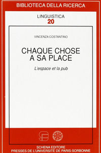 9788882295486 - Chaque chose à sa place. L'éspace et la pub