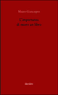 9788885140882 - L'importanza di essere un libro