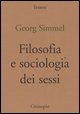 9788885414884 - Filosofia e sociologia dei sessi