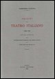 9788885699465 - Origini del teatro italiano. Con due appendici sulla rappresentazione drammatica del contado toscano e sul teatro mantov