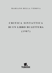 9788885732087 - Critica sintattica di un libro di lettura (1987)
