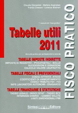 9788886487573 - Tabelle utili 2011
