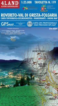 9788889823200 - Vallagarina, Folgaria, Altipiani, val di Gresta. Carta escursionistica. Carta mountainbike