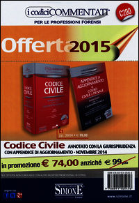 9788891405456 - Codice civile. Annotato con la giurisprudenza­Appendice di aggiornamento ai codici civile e penale. Con CD-ROM