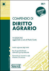 9788891409386 - Compendio di diritto agrario