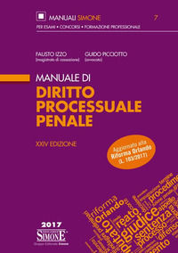 9788891415134 - Manuale di diritto processuale penale