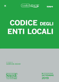 9788891422101 - Codice degli enti locali. Ediz. minor
