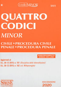 9788891423009 - Quattro codici. Ediz. minor. Con aggiornamento online