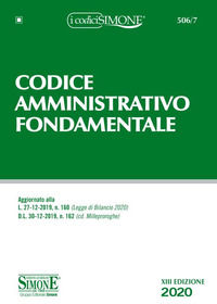 9788891423528 - Codice amministrativo fondamentale