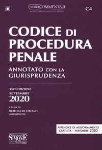9788891425942 - Codice di procedura penale. Annotato con la giurisprudenza. Con appendice di aggiornamento novembre 2020