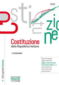 9788891426529 - Costituzione della Repubblica Italiana. Testo integrale aggiornato alla legge costituzionale 19 ottobre 2020, n. 1 sulla