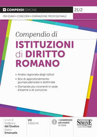 9788891430427 - Compendio di istituzioni di diritto romano