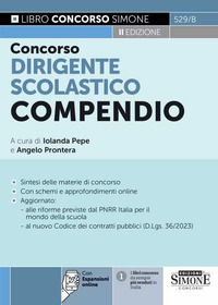 9788891435743 - Concorso dirigente scolastico. Compendio. Con espansione online