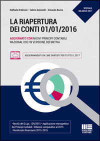 9788891621481 - La riapertura dei conti 01/01/2016