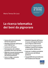 9788891627100 - La ricerca telematica dei beni da pignorare