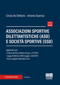 9788891627940 - Associazioni sportive dilettantistiche (ASD) e società sportive (SSD)