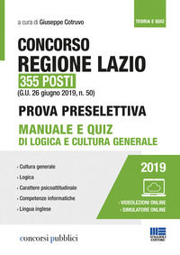 9788891637260 - Concorso Regione Lazio 355 posti