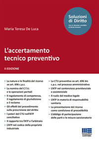 9788891652508 - L'accertamento tecnico preventivo