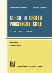 9788892103924 - Corso di diritto processuale civile. Ediz. minore. Vol. 2: Il processo di cognizione