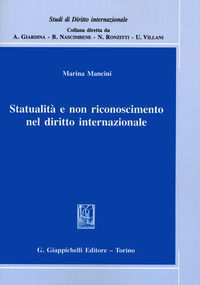 9788892133273 - Statualità e non riconoscimento nel diritto internazionale