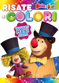 9788893301213 - Risate a colori! Masha e Orso. Sticker & color. Con adesivi
