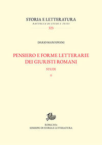 9788893599115 - Pensiero e forme letterarie dei giuristi romani. Studi. Vol. 2