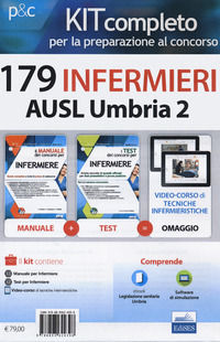 9788893624398 - Kit completo per la preparazione al concorso 179 infermieri AUSL Umbria 2: Il manuale dei concorsi per infermiere-I test