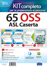 9788893624930 - Kit completo 65 OSS ASL Caserta. Manuali per la preparazione completa al concorso. Con e-book. Con software di simulazio