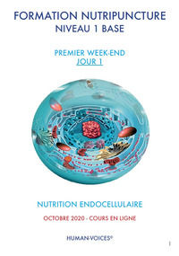 9788894462623 - Formazione nutripuntura livello 1. 1° weekend primo e secondo giorno. Ediz. italiana e francese