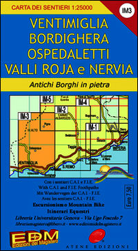 9788896107027 - IM 3 Imperia, Ventimiglia, Pigna, alta via dei monti liguri 1:25.000