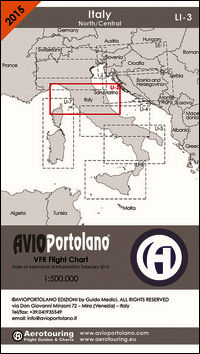 9788896534120 - Avioportolano. VFR flight chart LI 3 Italy north-central. ICAO annex 4-EU-Regulations compliant. Ediz. bilingue
