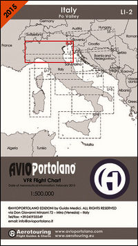 9788896534137 - Avioportolano. VFR flight chart LI 2 Italy Po valley