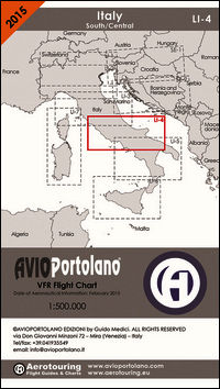 9788896534151 - Avioportolano. VFR flight chart LI 4 Italy south-central