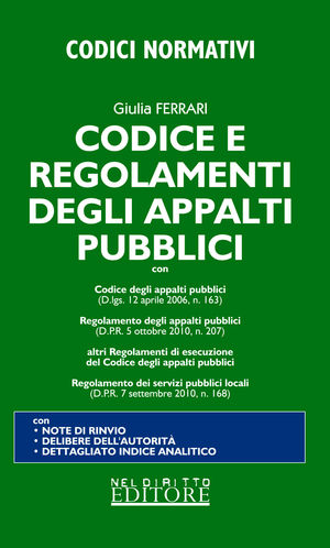 9788896814659 - Codice e regolamenti degli appalti pubblici