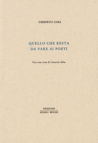 9788897608103 - Quello che resta da fare ai poeti