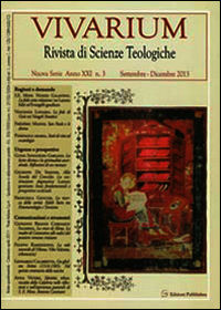 9788897632337 - Vivarium. Rivista di scienze teologiche (2013). Vol. 3