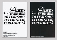 9788897753230 - Always endeavour to find some interesting variation. ED/MN. Editions and multiples 1967/2016. Ediz. inglese e italiana