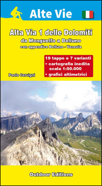 9788898520466 - Alta via 1 delle Dolomiti. Da Monguelfo a Belluno (con appendice Belluno Venezia)