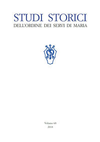 9788899495039 - Studi storici dell'Ordine dei Servi di Maria (2018). Vol. 68