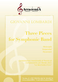 9791259830760 - Three pieces for symphonic band. Ediz. a spirale