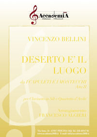 9791280167439 - Deserto è il luogo. Da i Capuleti e i Montecchi. Atto II. Per clarinetto in sib e quartetto d'archi. Ediz. a spirale